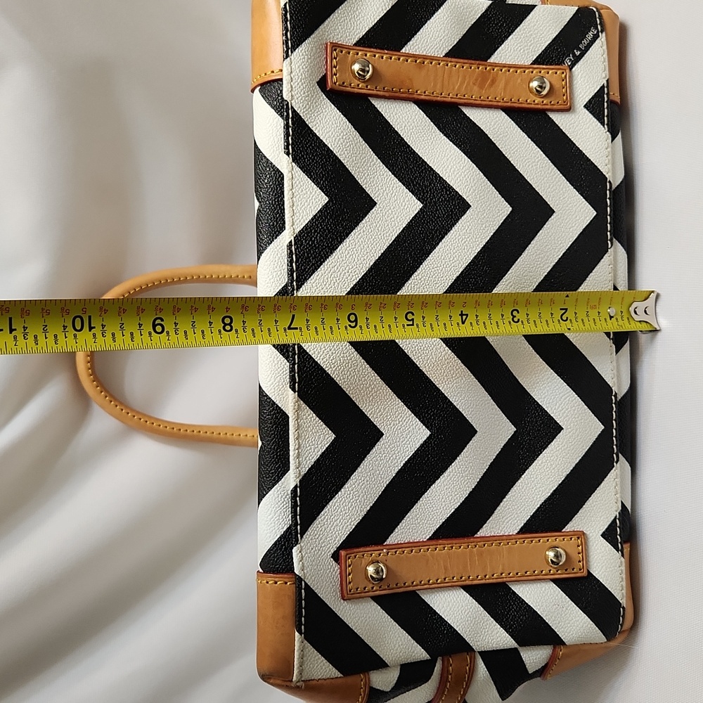 Dooney & Bourke Chevron Geena Satchel - Picture 7 of 16